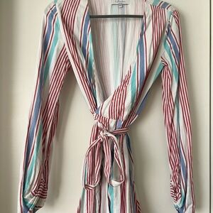 L'Academie Multicolor Striped Dress
